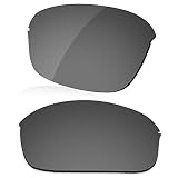 LenzReborn Polarized Lens Replacement for Oakley Half Wire 2.0 Sunglass - Bright Black - Polarized Mirrored