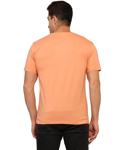 Image of Unisex Round Neck Plain T-Shirt | Combed Bio-Washed Ring Spun Cotton for Men & Women, Short Sleeves