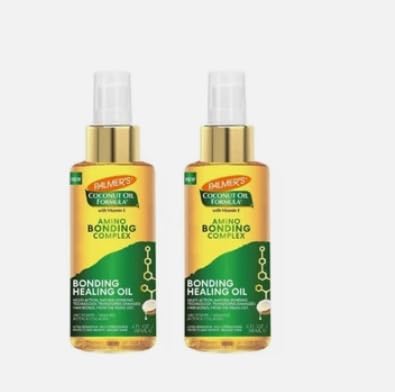 Image of 2xPalmers Coconut Oil Formula Amino Bonding Complex Bonding Healing Oil 118ml