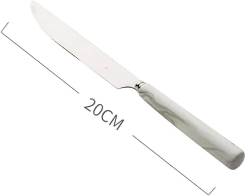 Miniatura 5 de BESTonZON Juego de 5 cucharas de cubiertos y tenedores de acero inoxidable, cuchillo tenedor, cuchara para restaurante casero