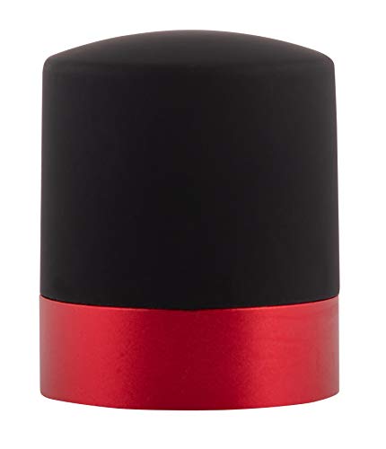 BearCraft Weinflaschenverschluss und Sektflaschenverschluss | Champagnerflaschenverschluss in innovativem Design | Ideal zur Konservierung von Spirituosen (rot)