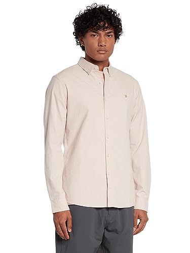 Chemise Coton Brossé Homme de Qualité Supérieure Farah Steen