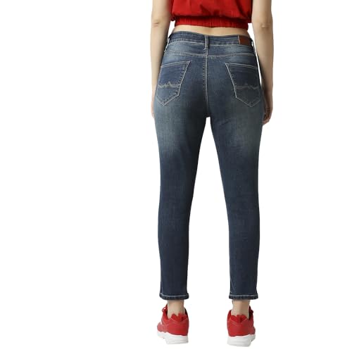 Image of Pepe Jeans Women's Dion Skinny Fit High Waist Ankle Length Jeans