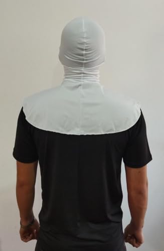 Balaclava Modelo Pescador Com Proteção Solar Fator Uv50 Touca Ninja Em Tecido Suplex (Branca)