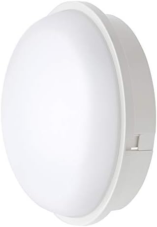 20W White Flush Wall Mounted Round Bulkhead LAMP, IP65, 1600Lm, 3000K Warm White, Perfect for Indoor, Outdoor, Bathroom, Hallway, Corridor, Utility, Garden, Garage etc