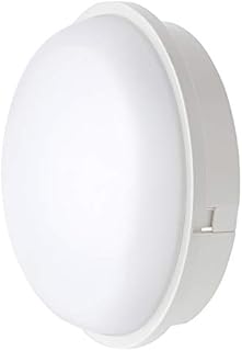 20W White Flush Wall Mounted Round Bulkhead LAMP, IP65, 1600Lm, 3000K Warm White, Perfect for Indoor, Outdoor, Bathroom, Hallway, Corridor, Utility, Garden, Garage etc