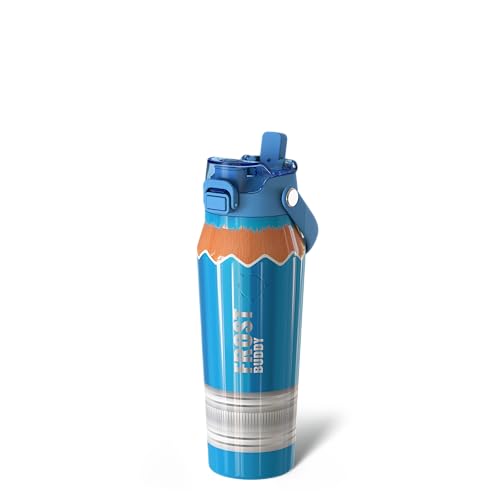 Frost Buddy 24oz Insulated Water Bottle - Straw & Chug Lid - Leak-Proof