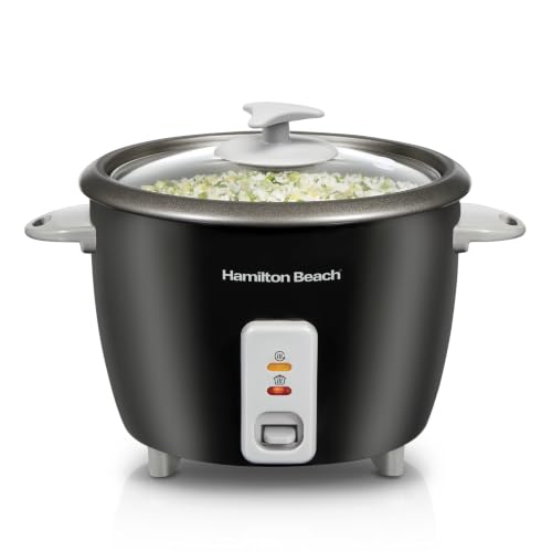 Image of Hamilton Beach Rice Cooker & Food Steamer, 16 Cups Cooked, 8 Cups Uncooked