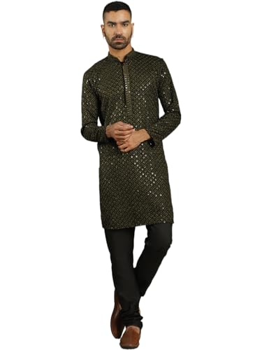 Image of Jompers Men's Cotton Embroidered Regular Kurta Sets