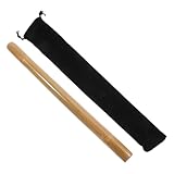 BAZEITFLOW Rodillo de Masaje de Bambú Portátil para Alivio Muscular con Bolsa de Viaje Masaje Multifunción para Cuerpo Cuello Hombros y Rostro