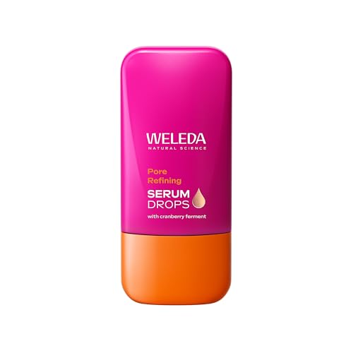 Weleda - Booster Drops Perfeccionador, Sérum Ligero, Afina Poros y Unifica el Tono, con Arándano Rojo y Vitaminas C y E, 100% Natural, Textura Gel, Vegano - 30 ml