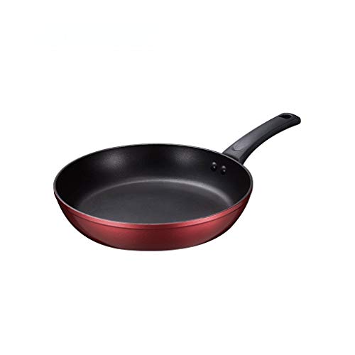 CJTMY Wok antiadhésif avec Couvercle, woks antiadhésif et poêles à Frire Grand Wok à Frire sauté avec Couvercle, poêle à Fond Plat for Wok,
