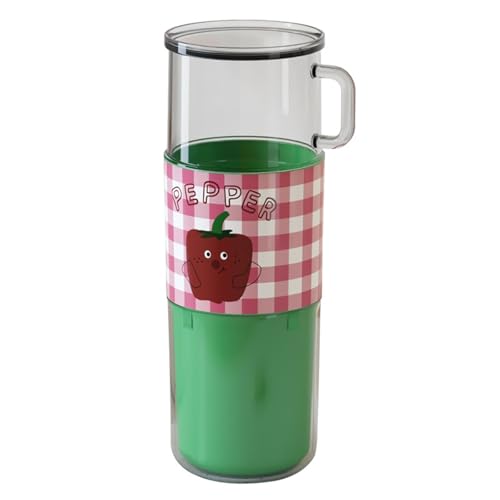 THOANBY Estuche para Cepillo de Dientes,Vaso portátil de Viaje para Enjuague bucal con asa,diseño Ligero,Estuche multifunción para Cepillo de Dientes para Uso doméstico y al Aire Libre.