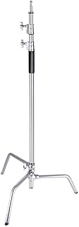Neewer Stainless Steel Heavy Duty C-Stand, 5-10 feet/1.5-3 Meters Adjustable Photographic Sturdy Tripod for Reflectors, Softboxes, Monolights, Umbrellas