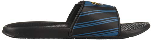 Image of FOCO mens NFL Team Logo Legacy Sport Slide Sandals