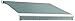 Awntech 12-Feet Key West Full-Cassette Manual Retractable Awning, 120-Inch Projection, Sage