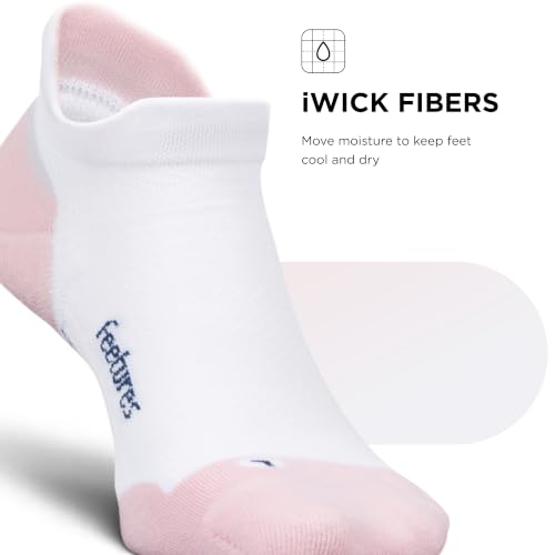 Image of Feetures Elite Max Cushion No Show Tab - Running Socks for Men & Women, Athletic Compression Socks, Moisture Wicking