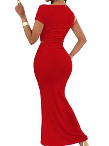 Image of BARASA Two Piece Sets For Women Summer One Shoulder Tops Bodycon Maxi Skirt Set Vacation Sexy Outfits DSA75