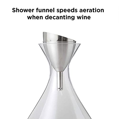 Rabbit Wine Aerator Shower Funnel With Sediment Strainer, Stainless Steel #TOP2