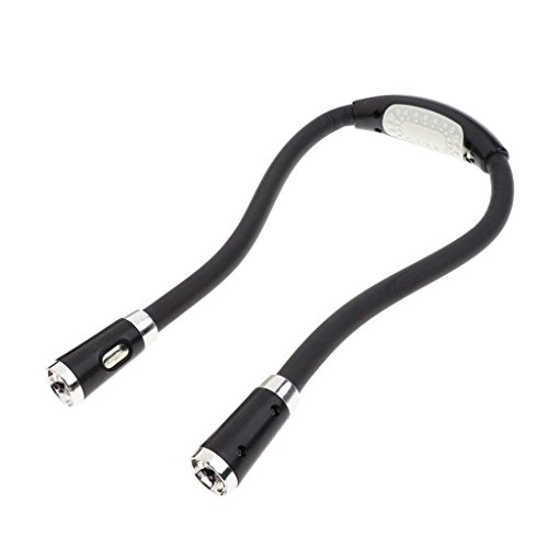 SGerste - Lectura de cuello con luz LED para el cuello, 4 bombillas LED, ideal para niños, manualidades, tejer, reparación, viajes o barbacoa – # 2, como se describe