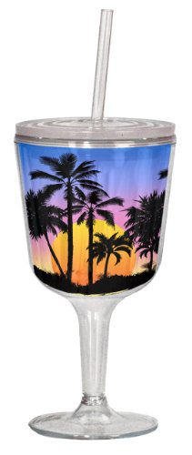Spoontiques Tropical Goblet, Multi Colored