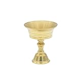  YNuth Butterlampe Öllampe Licht Kerzenhalter Teelichthalter Messing Vintage Dekor