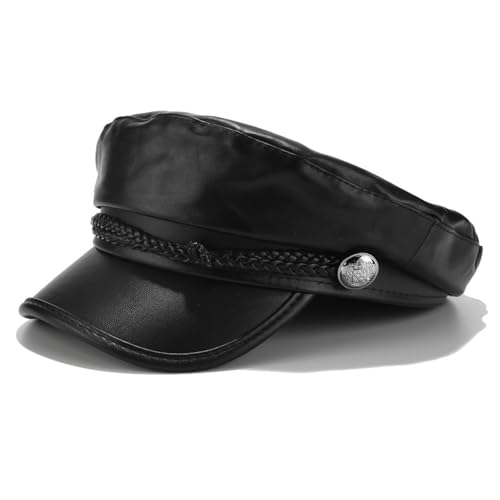 Béret pour femme en cuir synthétique chic pour sublimer vos tenues d'automne