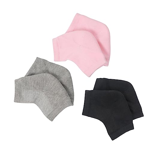 Beatifufu Moisturizing Gel Socks for Men Women Grey Breathable Ankle Socks Heel Protection