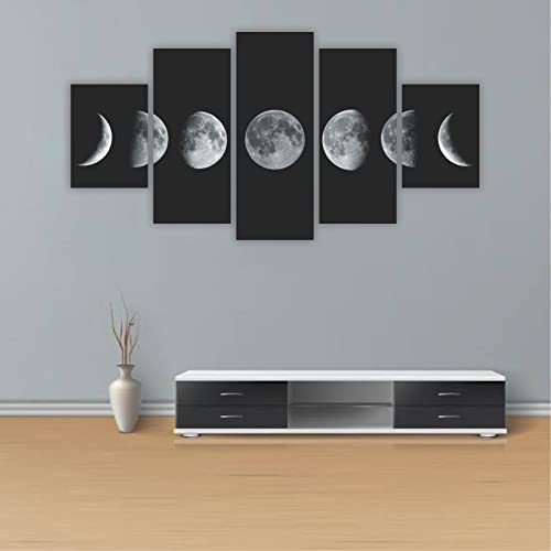 Quadros Decorativos MDF Fases da Lua Sala Quarto