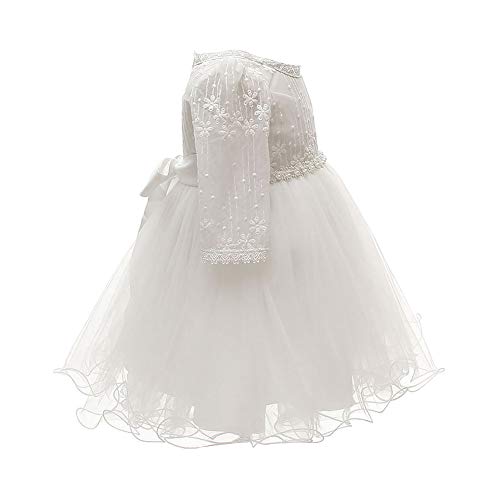 Happy Cherry Baby Girls Long Sleeves Tulle Tutu Dress Christening Baptism Gowns3