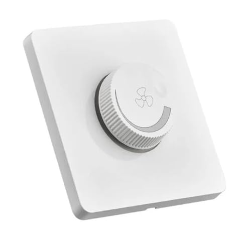 Interrupteur de vitesse ventilateur à bouton mural et réglage variateur rotatif 220V