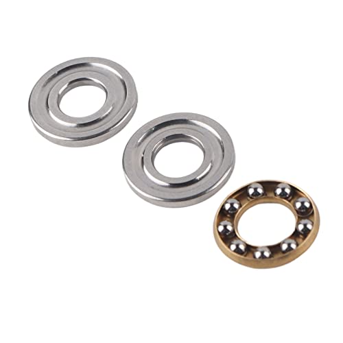 Axial-Kugellager Set F6-14M, 6x14x5mm, Hochpräzise Drucklager aus Lagerstahl, 10 Stück, für Maschinenbau und Gerätewartung