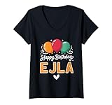 Photo Gallery donna buon compleanno dicendo ejla maglietta con collo a v Photo Gallery donna buon compleanno dicendo ejla maglietta con collo a v