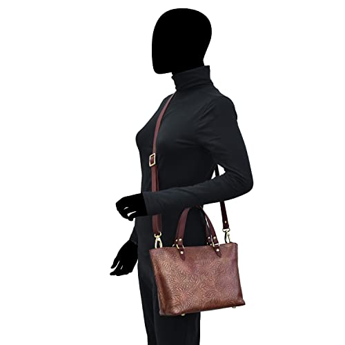 Image of Anuschka Women's Original Hand-Painted Genuine Leather Medium Tote