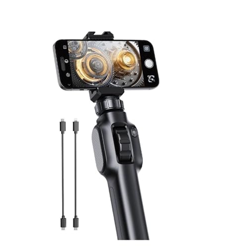 タイプC 360° 双方向回転式関節式内視鏡カメラ HD 1080P 車検査工業用内視鏡 8 LED付き(Single For 2in1)