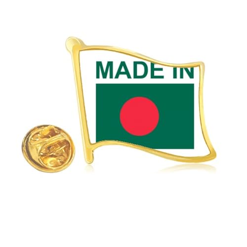 Pin's en métal doré Bangladesh, le cadeau idéal pour collectionneur