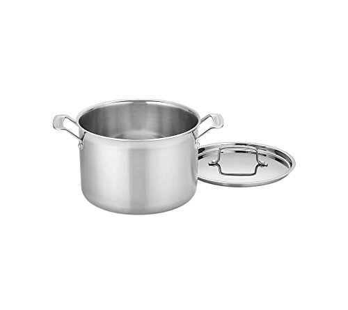 Comparison: Best Cuisinart Multiclad Pro 8 Qt Stock Pot 9 Cuisinart MCP66-24N MultiClad Stainless 8-Quart Stockpot with Silicone Trivet and Scraper (3)