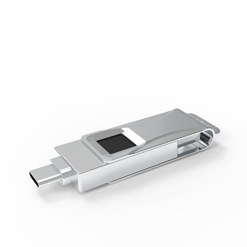Clé USB cryptée empreinte digitale 256Go stockage sécurisé rotatif