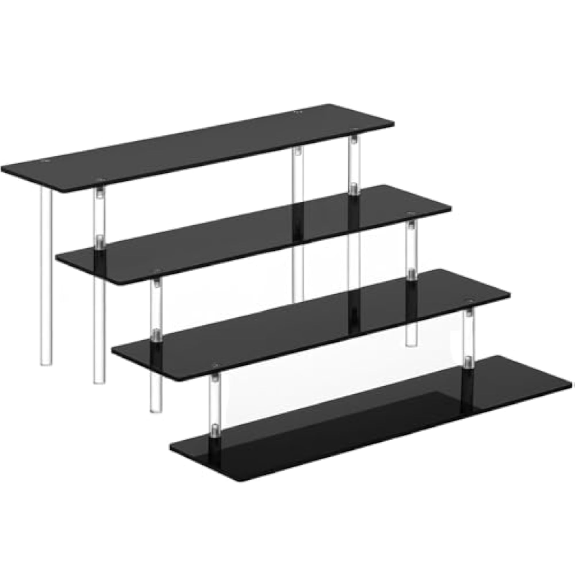 4 Tier Large Acrylic Display Risers for Perfume and Food