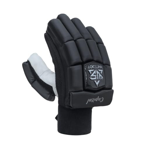 Image of WHITEDOT Sports Capital Pu Cricket Batting Gloves (Black Boys /Small Right Hand)