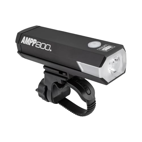 CATEYE, AMPP800 Rechargeable Bike Headlight, High Power LED, 800 Lumens, with Micro USB Cable