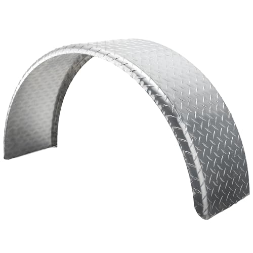 ToughGrade Aluminum Diamond Plate Round Top Fender 10