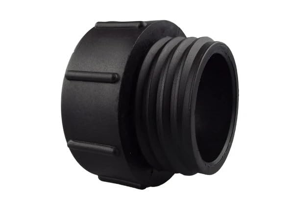 SolaDirect IBC Tank Adapter 2 Inch BSP Female To 2 Inch Coarse Male - S60x6 Buttress Thread Connector for IBC Outlet Water Butt Hose Pipe Irrigation Rainwater Transfer