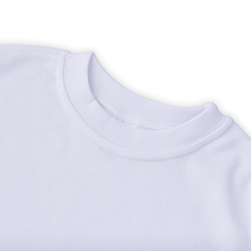 Youth Blank Short Sleeve Crew Neck T-Shirt White2
