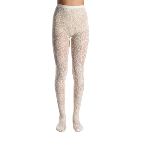 Image of Theater Women Lace Stockings | Stretchable | Comfortable Breathable Nylon Spandex | Warm and Soft Waistband | Free Size (S-4XL (24-48) In)