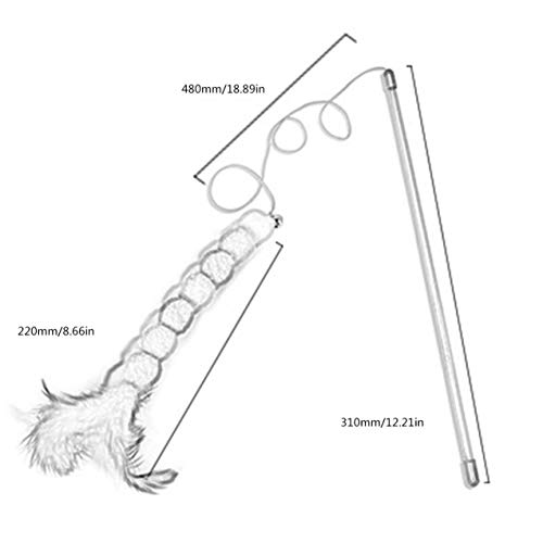 NewIncorrupt Kat Speelgoed Wand Grappige Haarbal Kat Stick Teaser Speelgoed Kat Catcher Speelgoed Interactief Speelgoed… - Image 7