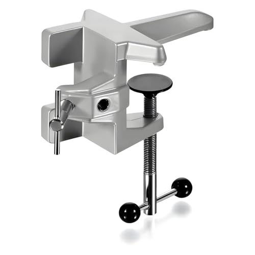 Usbeck Aluminium Tischklemme Groß für Rund- und 4-Kant-Stäbe bis 26mm Durchmesser