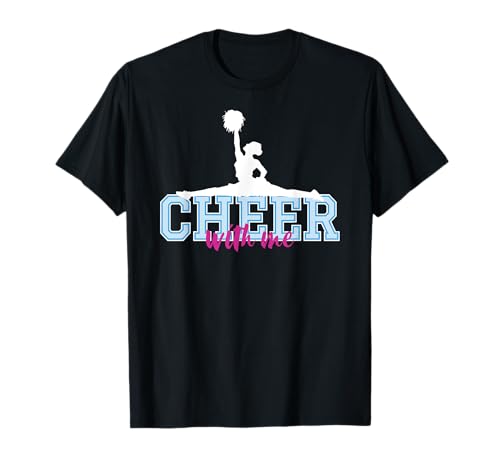 Cheer With Me Cheerleading Pompoms Cheerleader T-Shirt