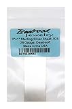 3'x1' Solid Sterling, .925 Silver Sheet, 16 to 30 Gauge Dead Soft, Made in USA (26 Gauge)