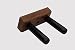 Standard Vertical Ukulele Mount (Made in the USA) (Walnut)